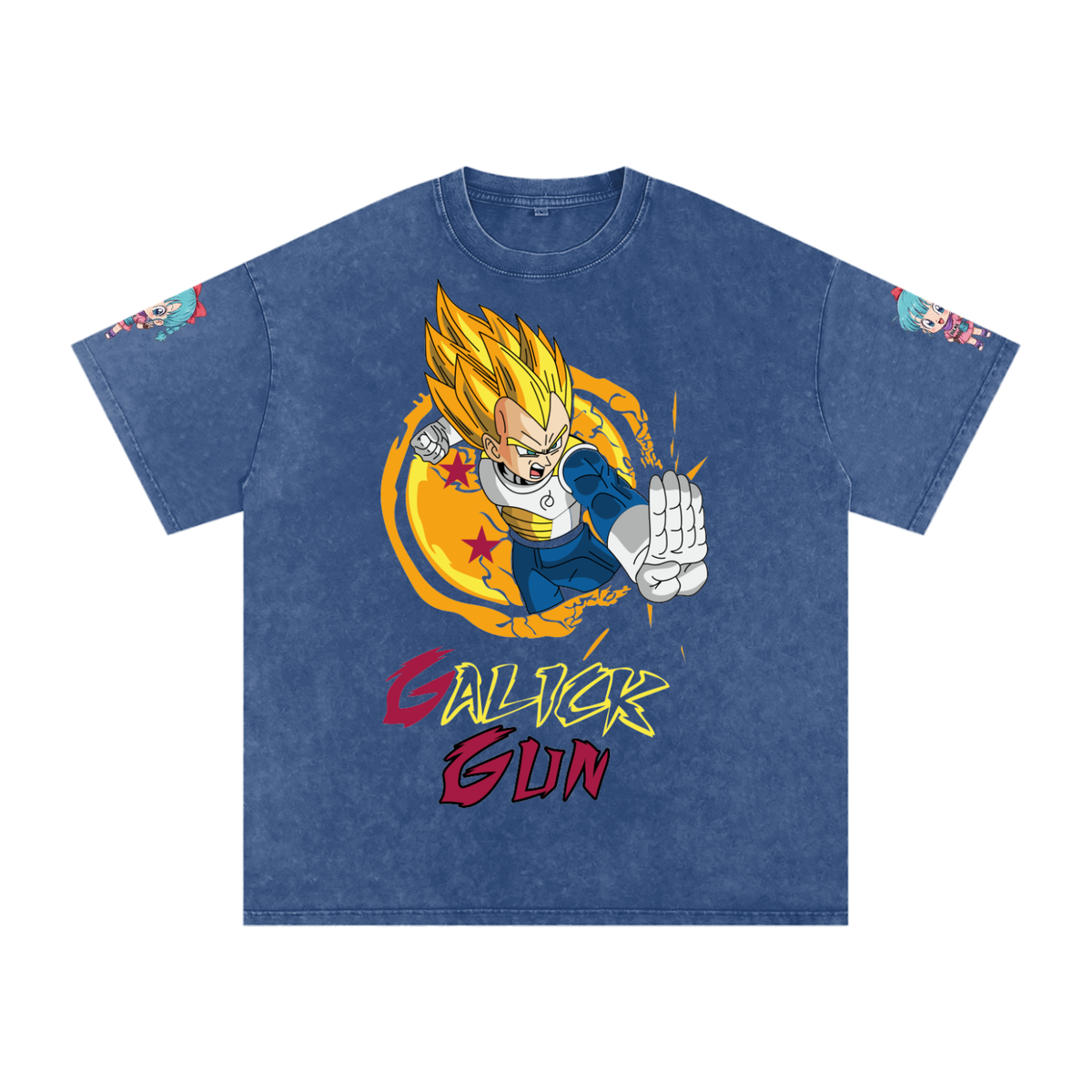 Dragon Ball Z Snow Washed Oversized Shirts