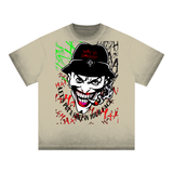 Joker Reverse Dyed Cotton T-Shirt for Casual Style