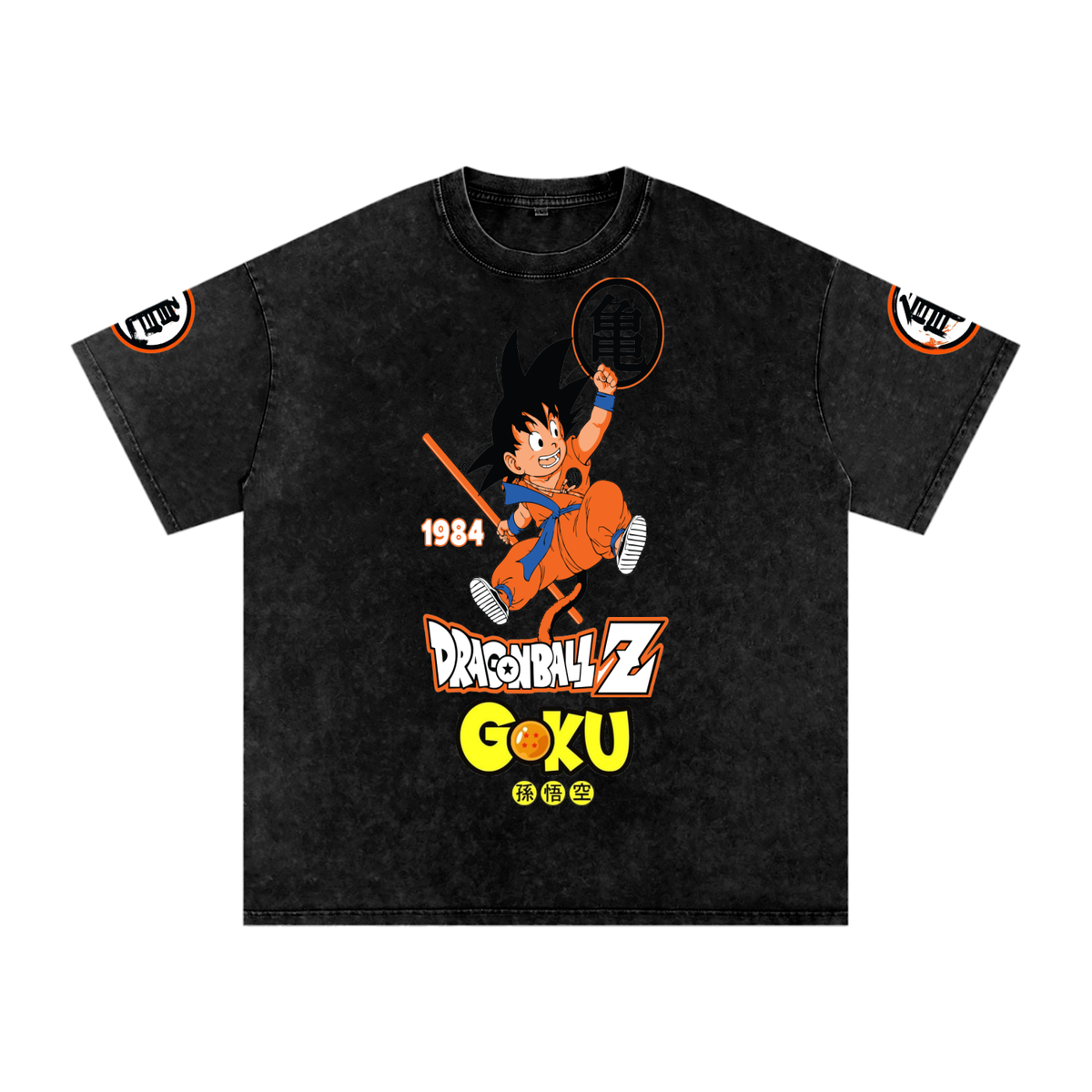 Dragon Ball Z Snow Washed Oversized Shirts